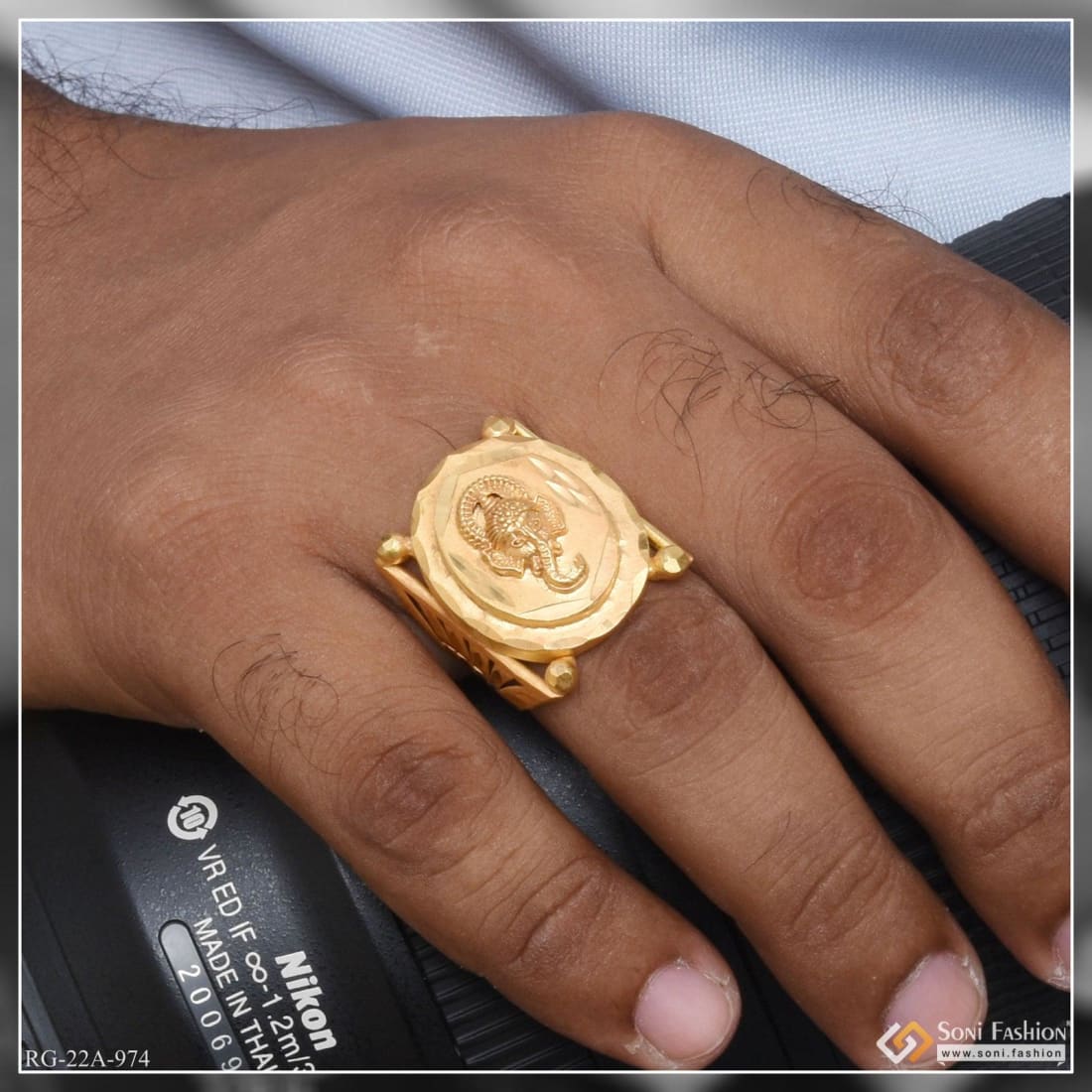 Ganpati hot sale design ring