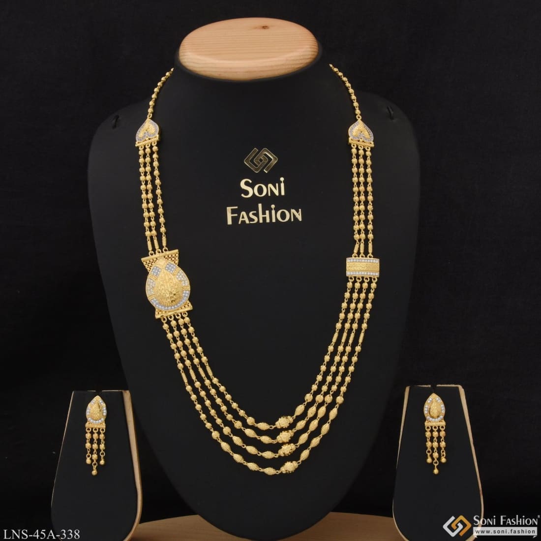 1 Gram Gold Plated With Diamond Casual Design Necklace Set For Women - Style  A338 – Soni Fashion®