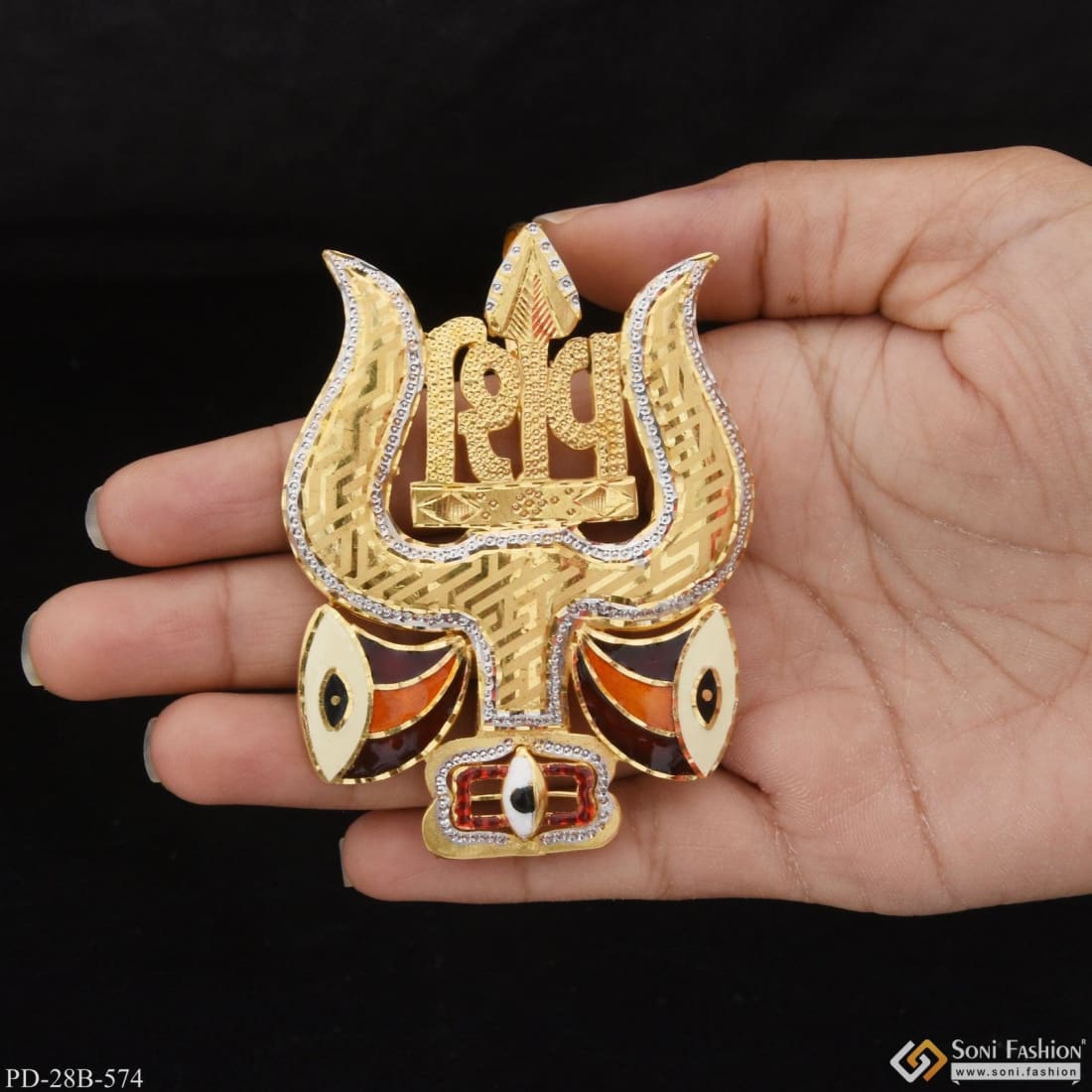 Trishul pendant store gold