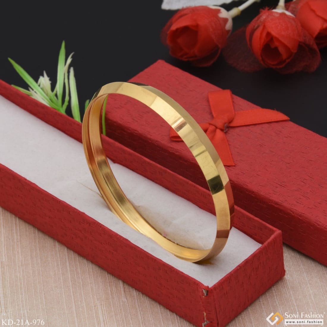 Mens gold clearance plated kada online