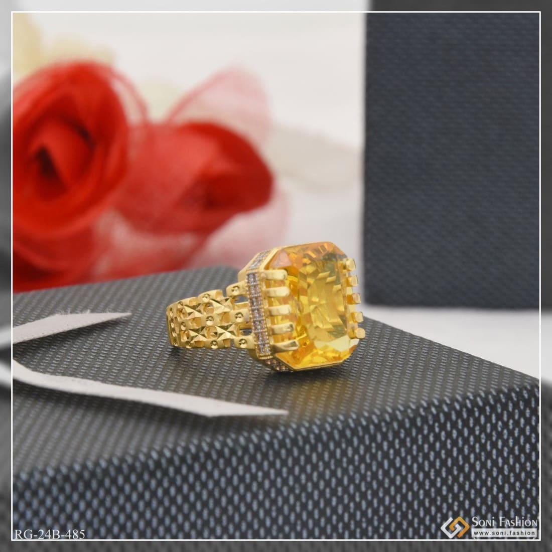 Yellow topaz hot sale ring designs