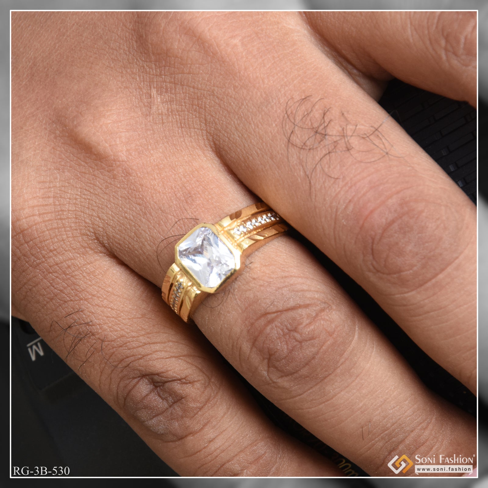 Senco gold diamond online ring for male