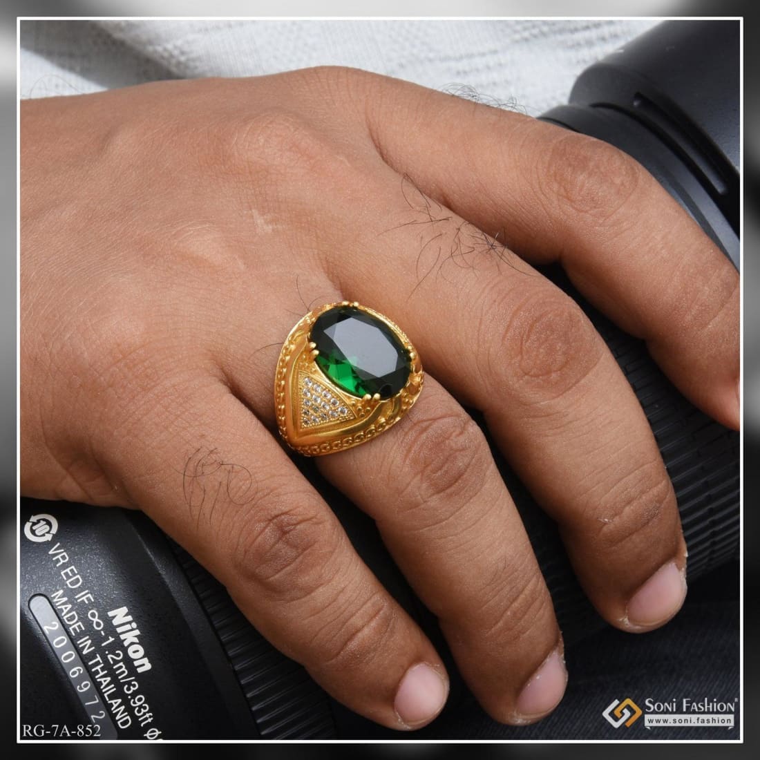 Greenstone gold deals ring