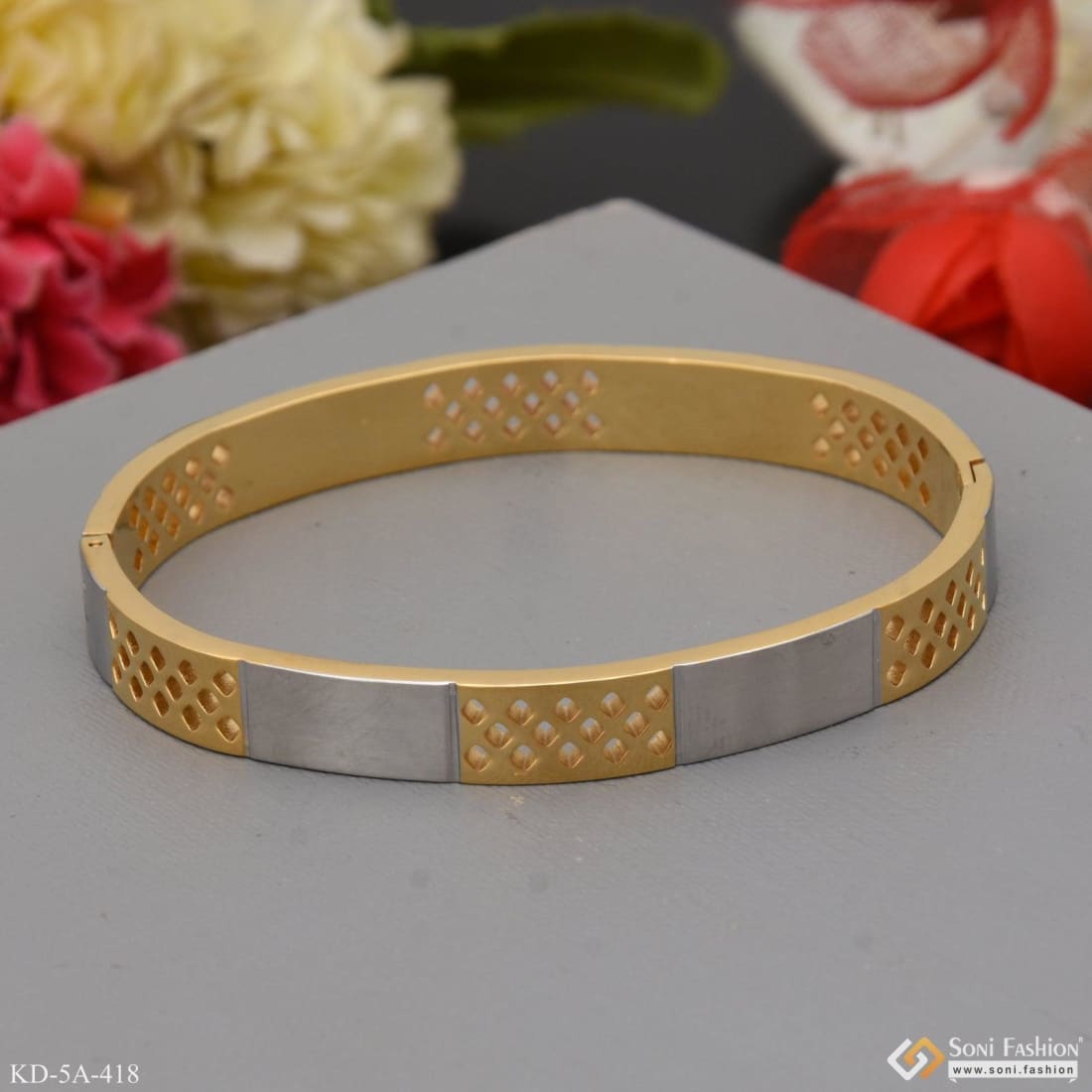 Silver hot sale gold kada