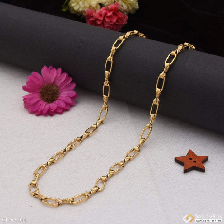 Royal superior quality high-class design gold plated chain