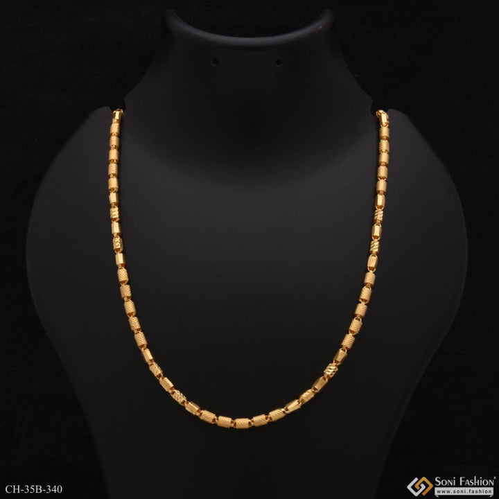 1 Gram Gold Plated 2in1 Chain for Men - Soni Fashion®