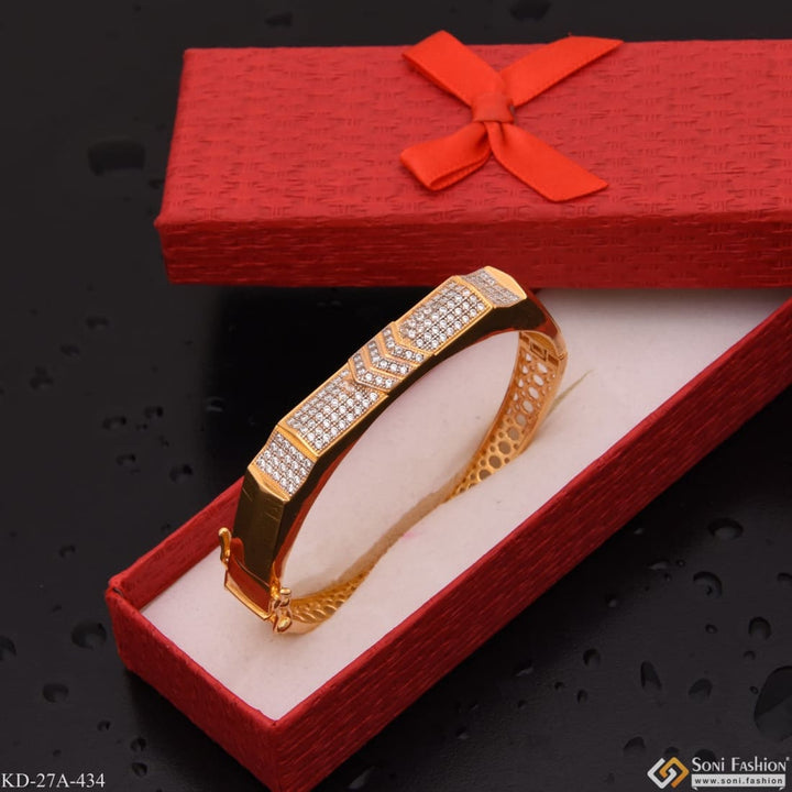 1 gram gold - aerrow with diamond glamorous design plated