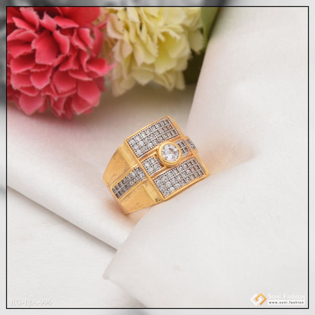 Shop diamond ring for men online | Kalyan Jewellers