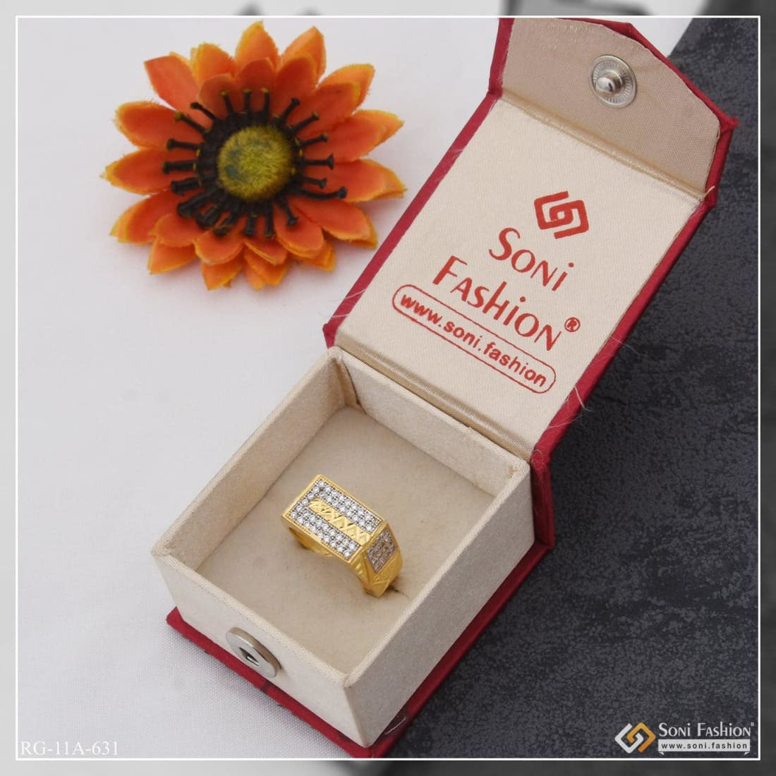 Resin Engagement ring box/Wedding Ring Box Square Style - Hirosart