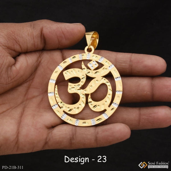 1 gram gold forming om best quality elegant design pendant