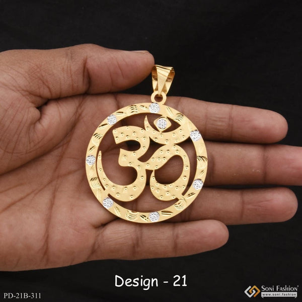 1 gram gold forming om best quality elegant design pendant