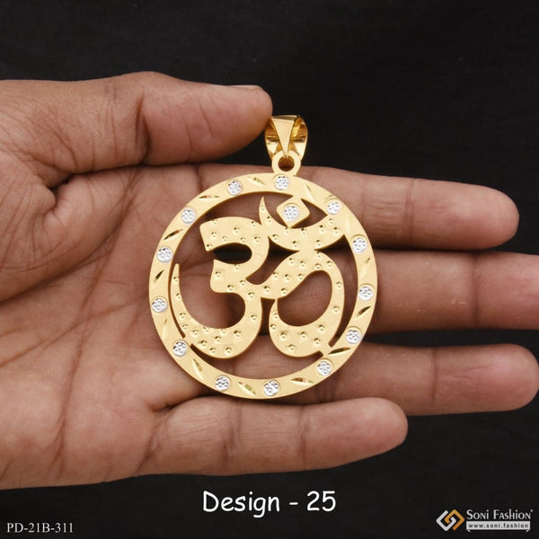 1 gram gold forming om best quality elegant design pendant