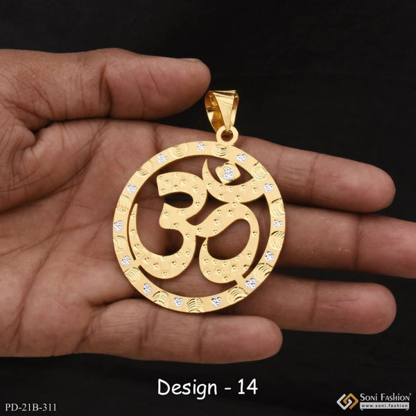 1 gram gold forming om best quality elegant design pendant