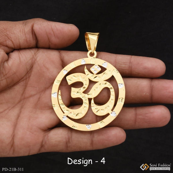 1 gram gold forming om best quality elegant design pendant