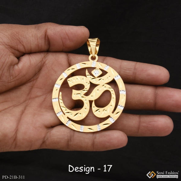 1 gram gold forming om best quality elegant design pendant