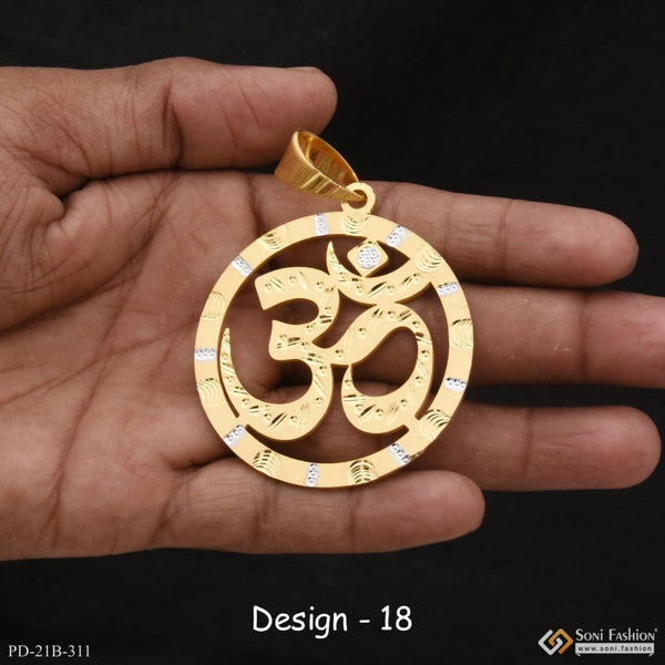 1 gram gold forming om best quality elegant design pendant