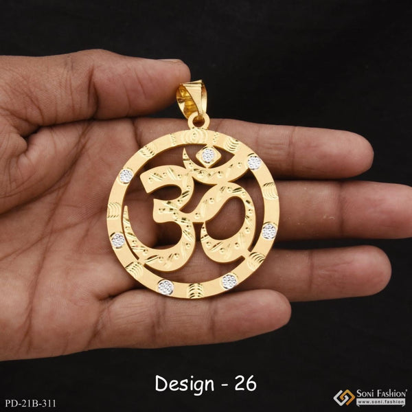 1 gram gold forming om best quality elegant design pendant