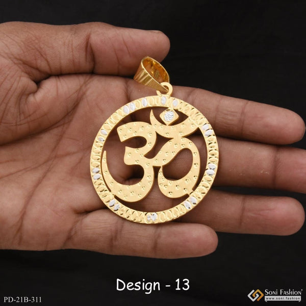 1 gram gold forming om best quality elegant design pendant