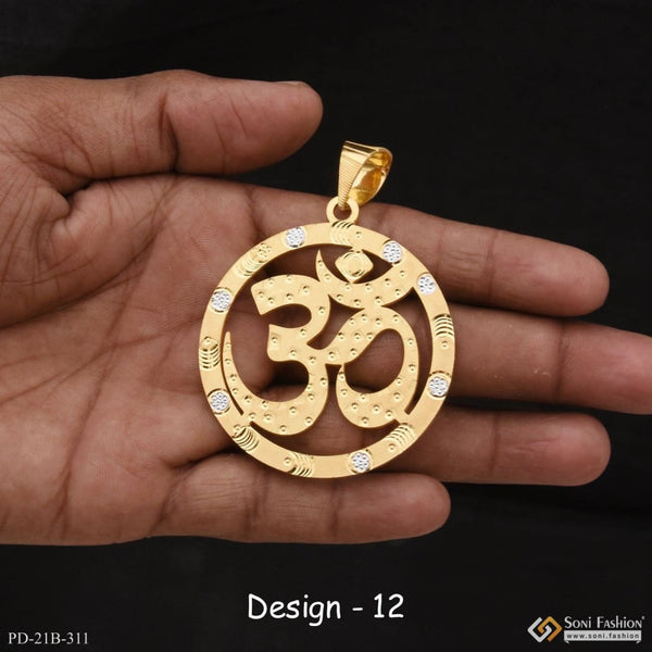 1 gram gold forming om best quality elegant design pendant