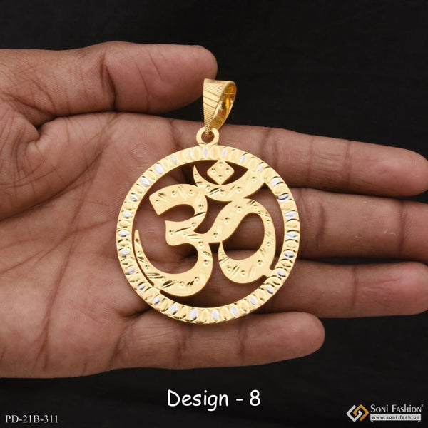 1 gram gold forming om best quality elegant design pendant