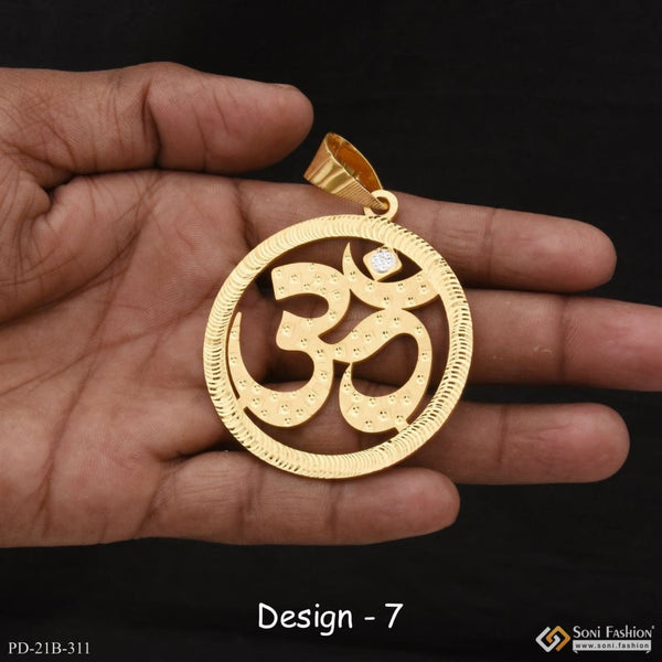 1 gram gold forming om best quality elegant design pendant