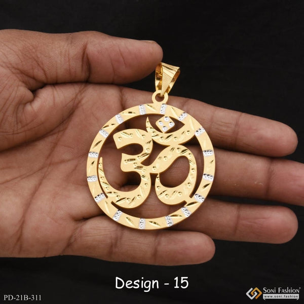 1 gram gold forming om best quality elegant design pendant