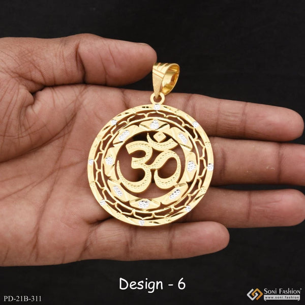 1 gram gold forming om best quality elegant design pendant