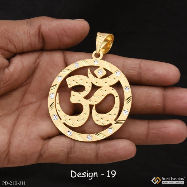 1 gram gold forming om best quality elegant design pendant