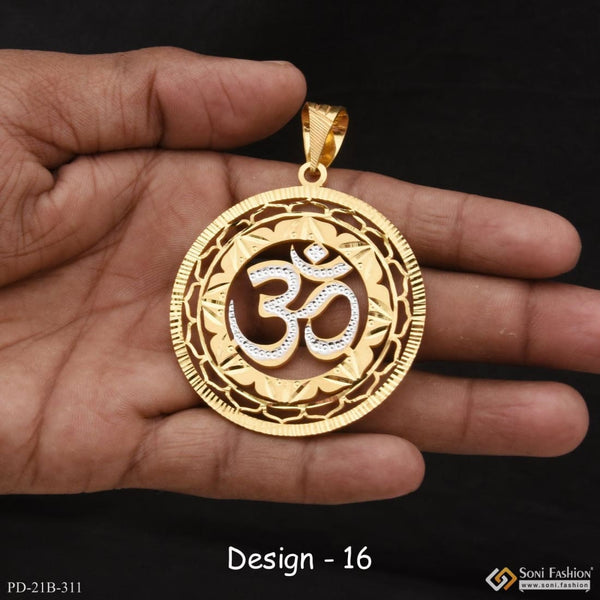 1 gram gold forming om best quality elegant design pendant