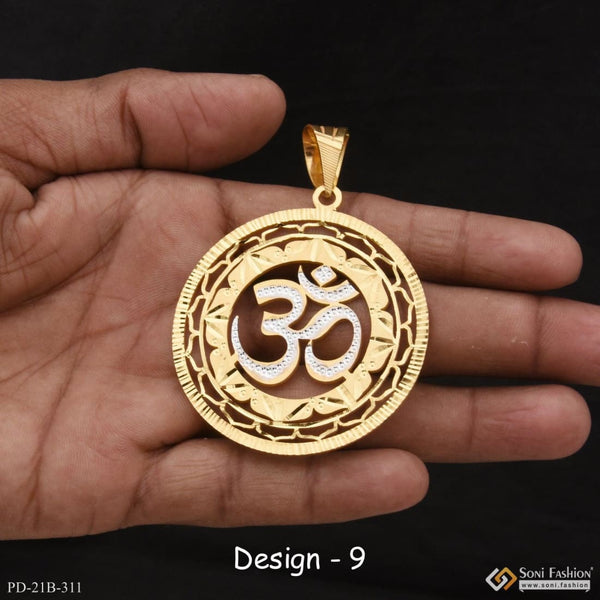 1 gram gold forming om best quality elegant design pendant