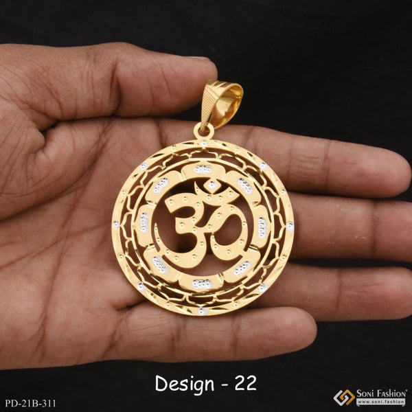 1 gram gold forming om best quality elegant design pendant