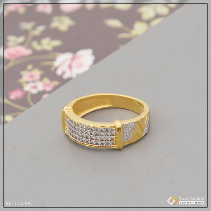 1 gram gold forming casual design premium-grade quality ring