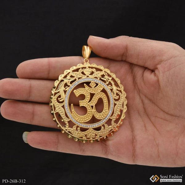 1 gram gold forming om designer design best quality pendant