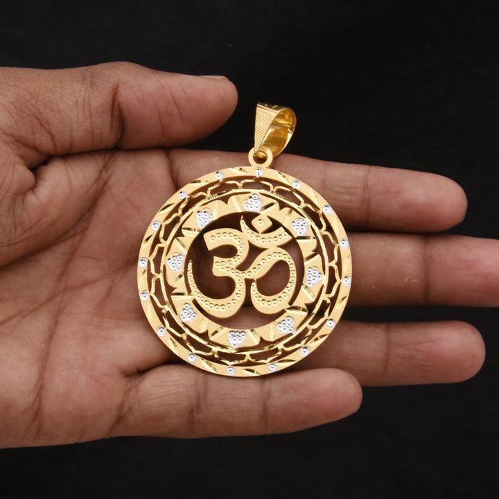 1 Gram Gold Forming Om Exquisite Design High-quality