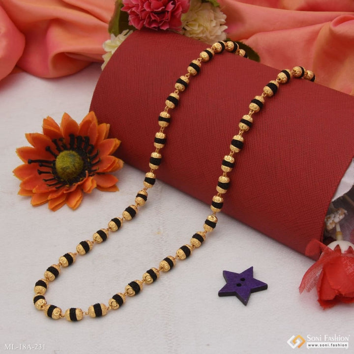 1 gram gold forming fancy design high-quality rudraksha mala