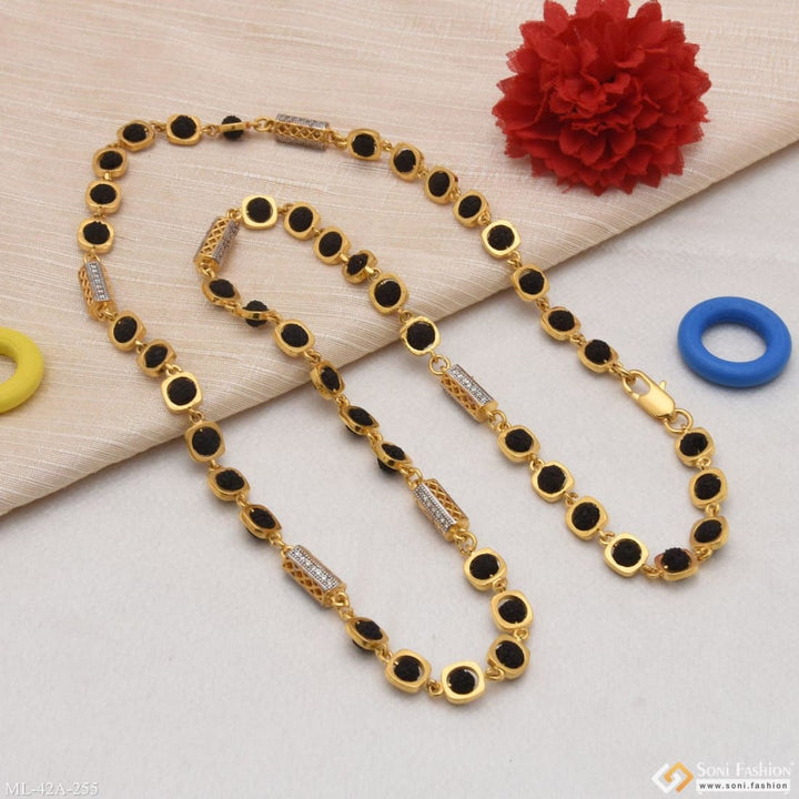 1 gram gold forming fancy design high-quality rudraksha mala