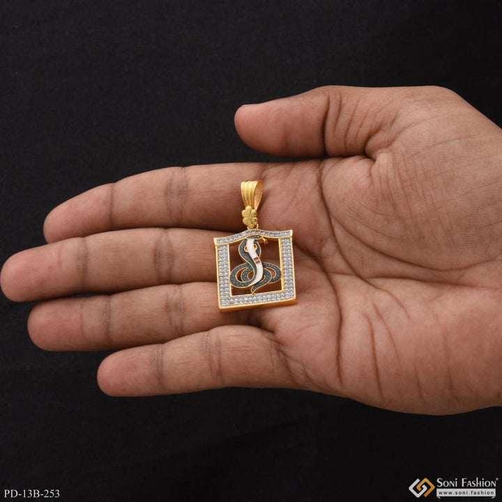 1 gram gold forming goga maharaj with diamond delicate