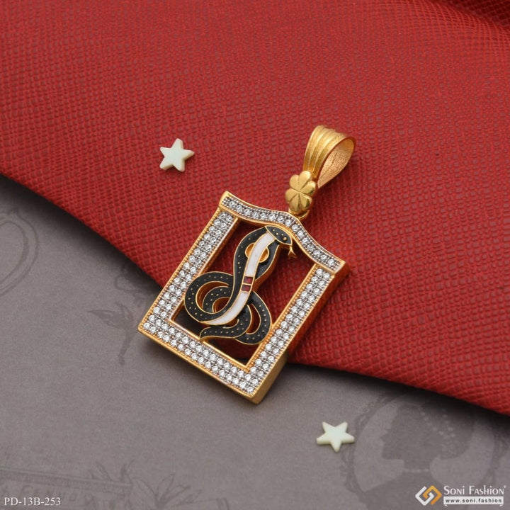 1 gram gold forming goga maharaj with diamond delicate