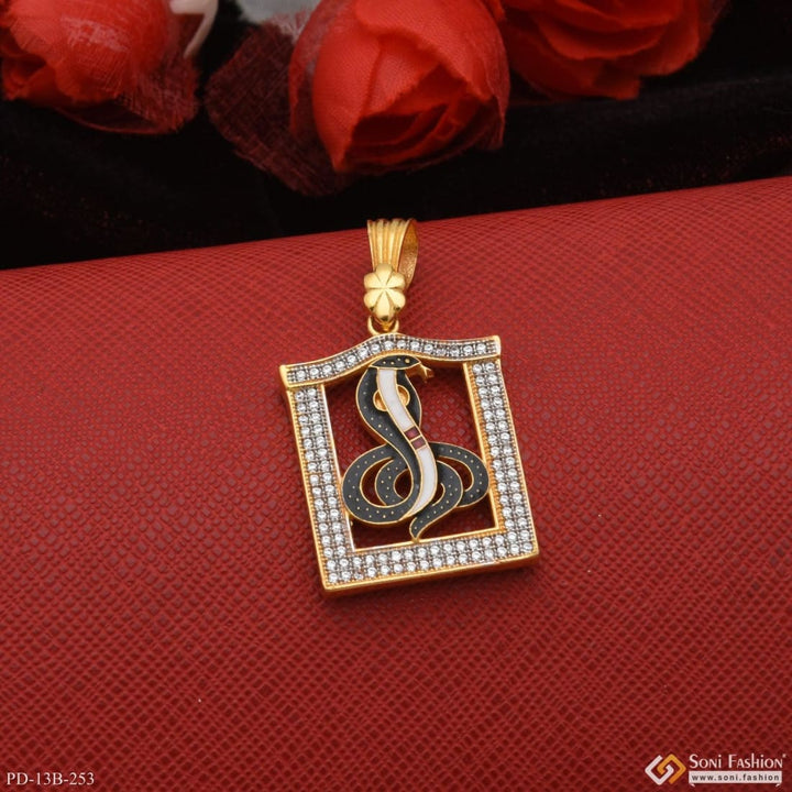 1 gram gold forming goga maharaj with diamond delicate