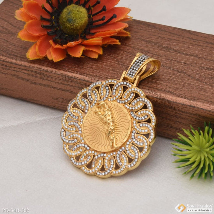 1 Gram Gold Forming Jaguar Attention-getting Design Pendant