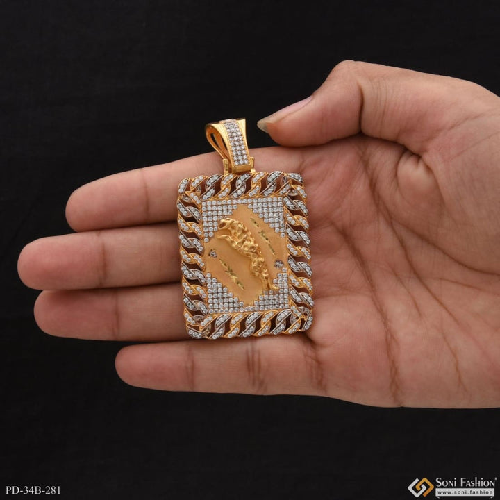 1 Gram Gold Forming Jaguar With Diamond Best Quality