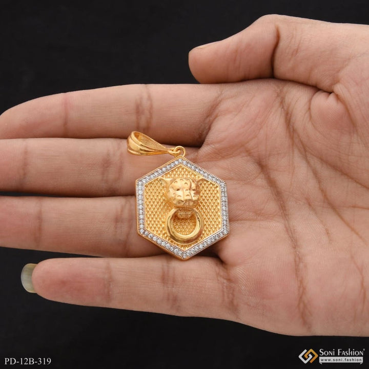 1 Gram Gold Forming Jaguar With Diamond Best Quality