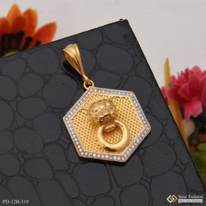 1 Gram Gold Forming Jaguar With Diamond Best Quality