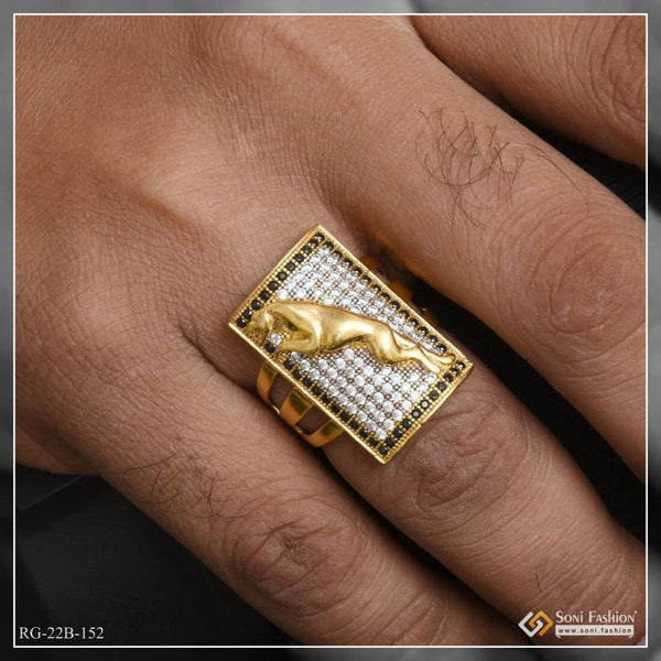 22 Carat Jaguar Men Gold Ring, 10.470 Gm at Rs 68000/piece in Ajmer | ID:  2851729563348