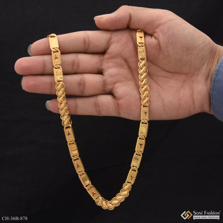 1 gram gold forming kohli nawabi glittering design chain for