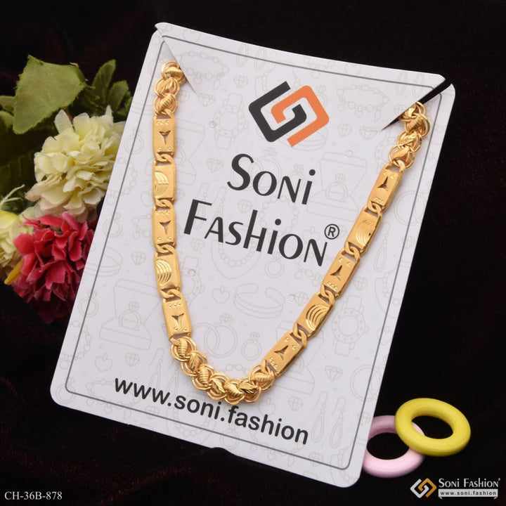 1 gram gold forming kohli nawabi glittering design chain for