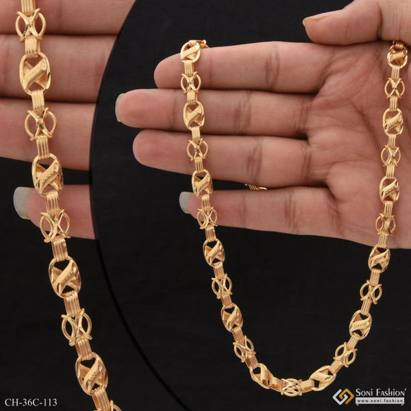 1 gram gold forming kohli stylish design best quality chain