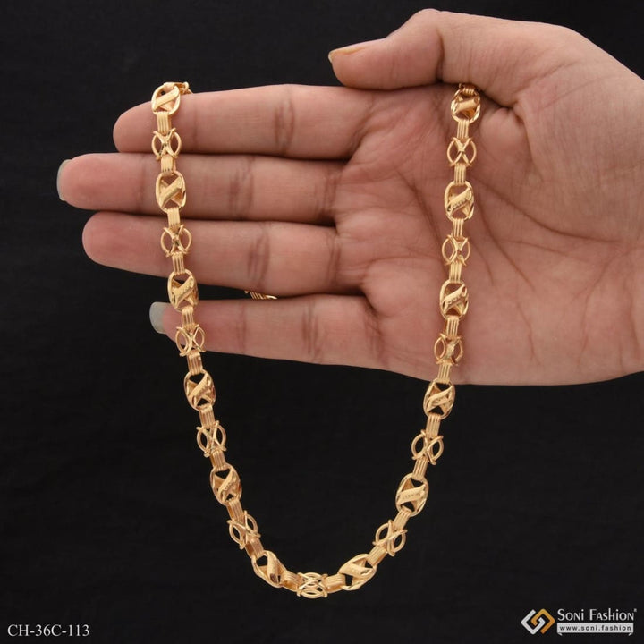 1 gram gold forming kohli stylish design best quality chain