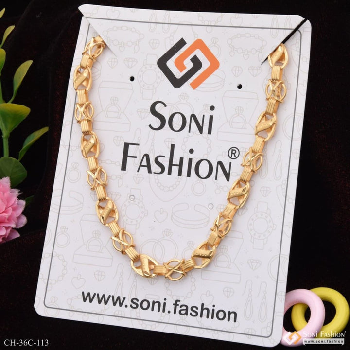 1 gram gold forming kohli stylish design best quality chain