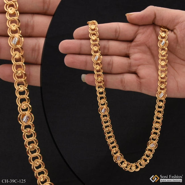 1 gram gold forming kohli stylish design best quality chain